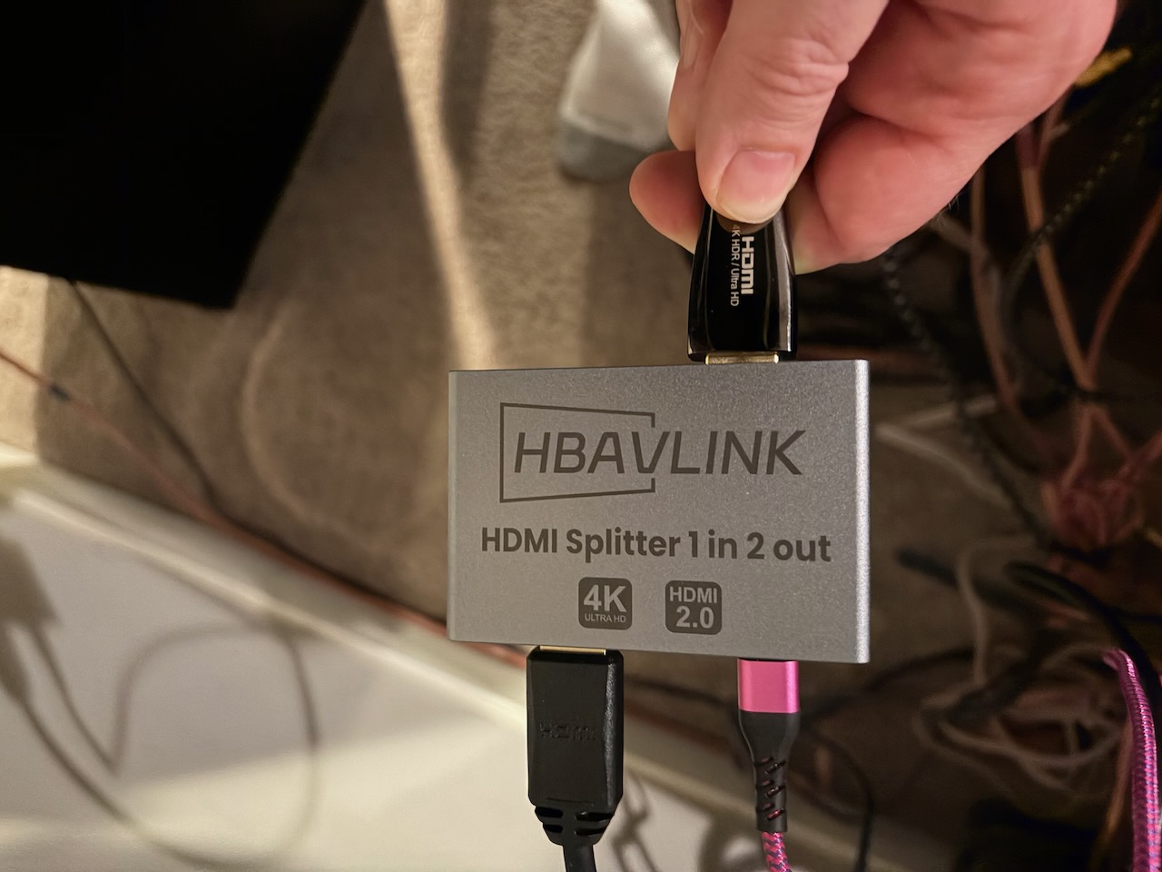 HBAVLink HB-S102H 2x1 HDMI Splitter