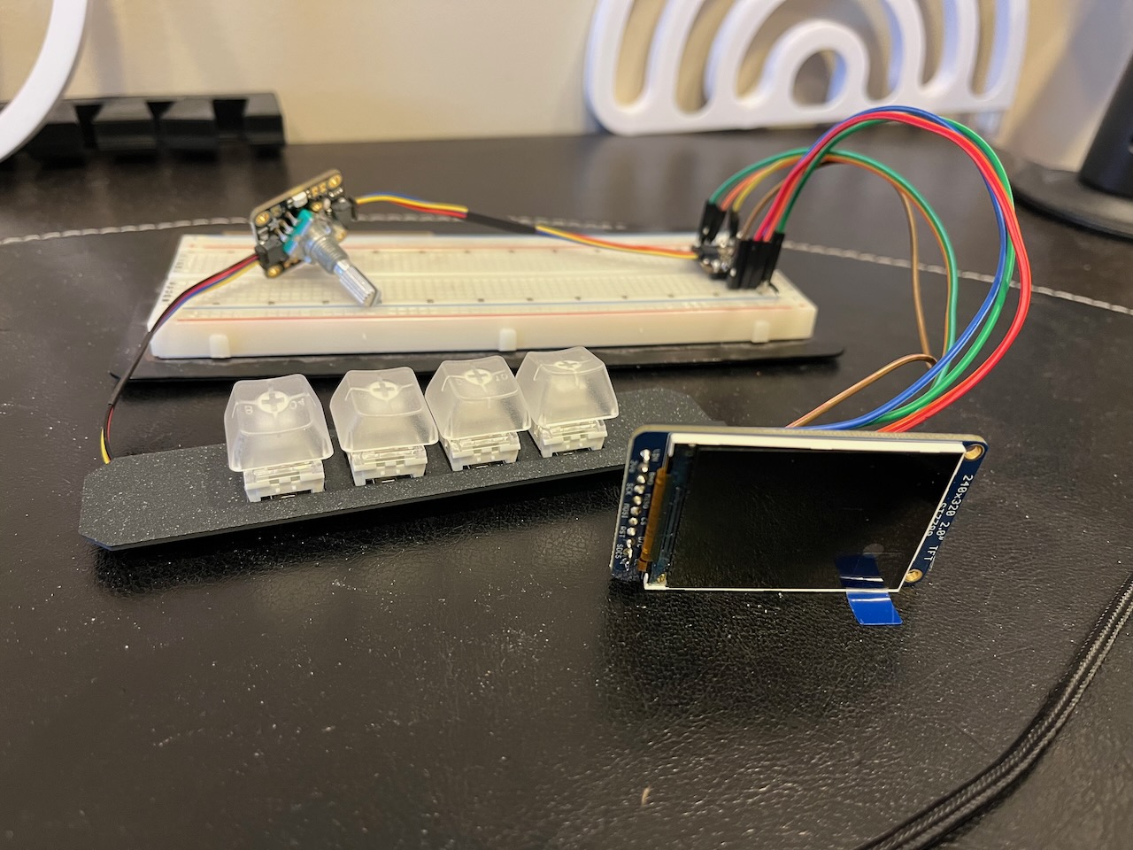 Work in progress on the breadboard